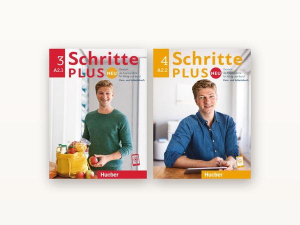 Schritte plus Neu — beide Hueber-Bücher für A2