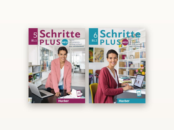 Schritte plus Neu — beide Hueber-Bücher für B1
