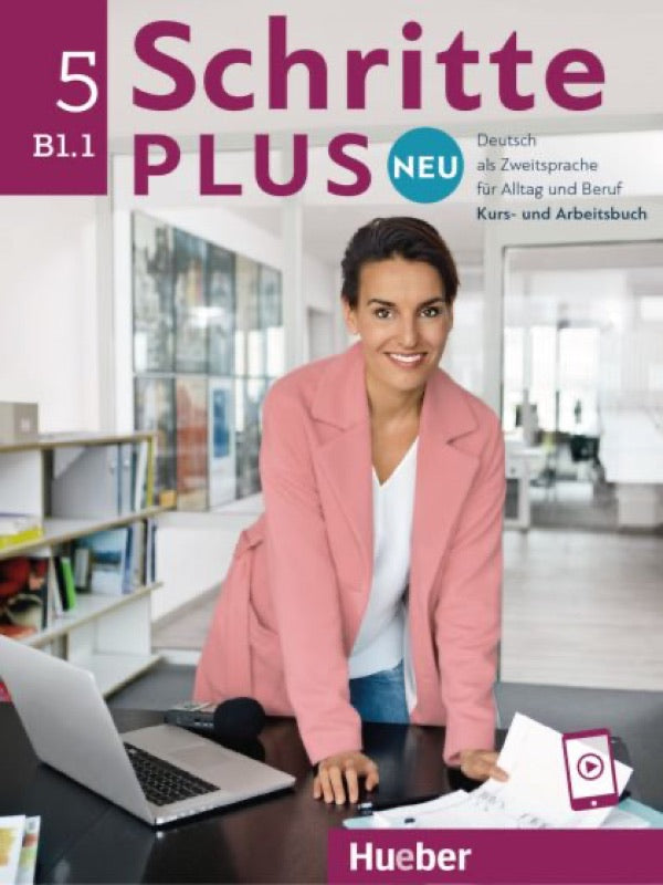 Hueber “Schritte plus Neu” B1, volume 1 - the real coursebook, included.