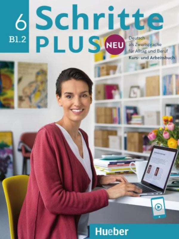 Hueber “Schritte plus Neu” B1, volume 2 - the real coursebook, included.